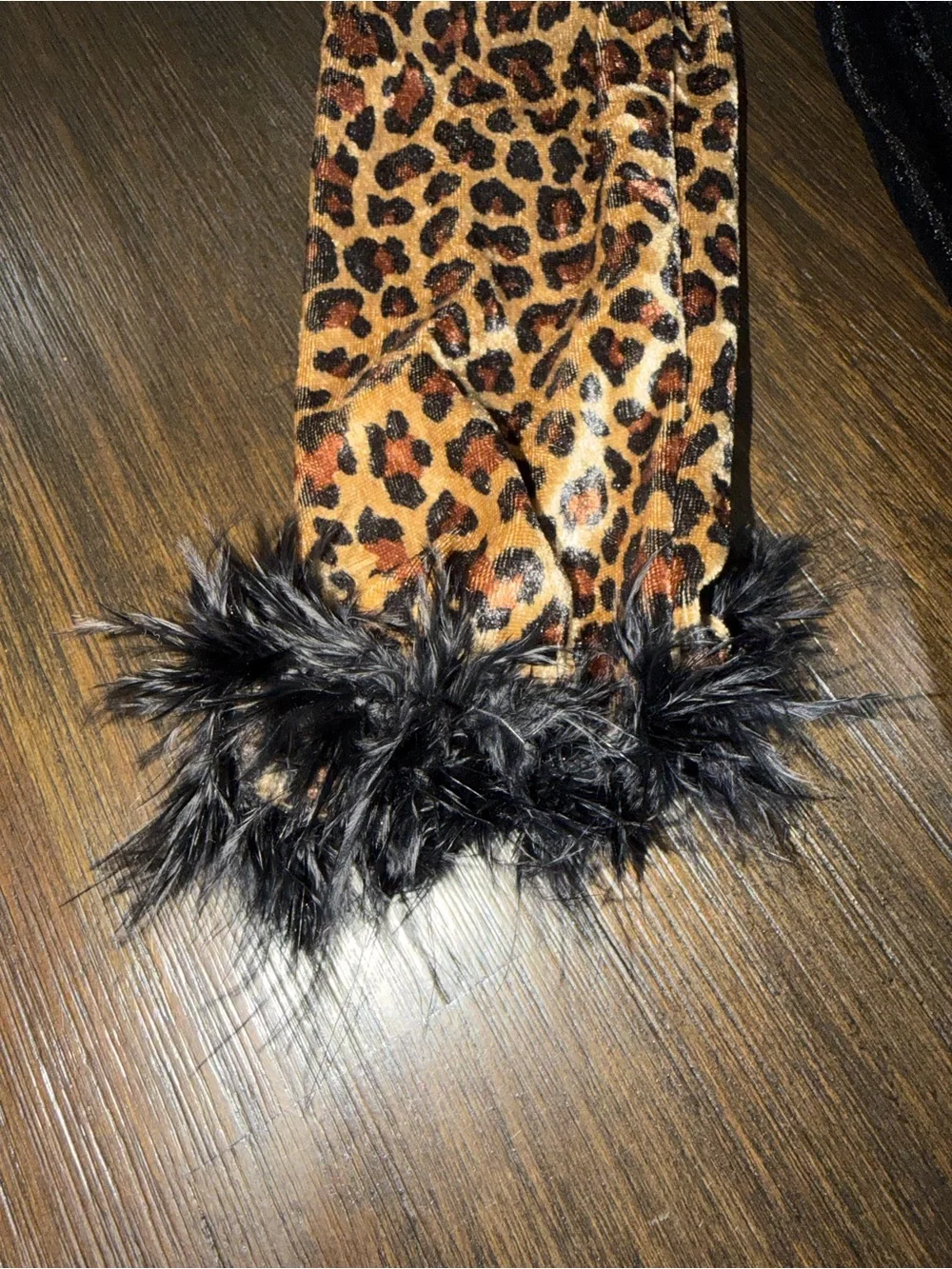 Gymboree Girls Leopard Print and Black Tulle Costume Dress size Large (10/12)